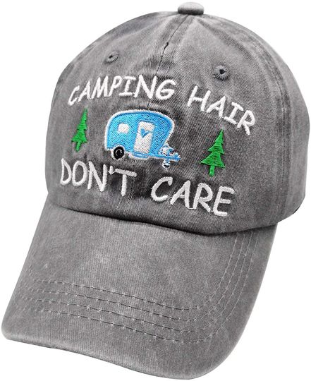 Camping Hair Don't Care Cap RV Camper