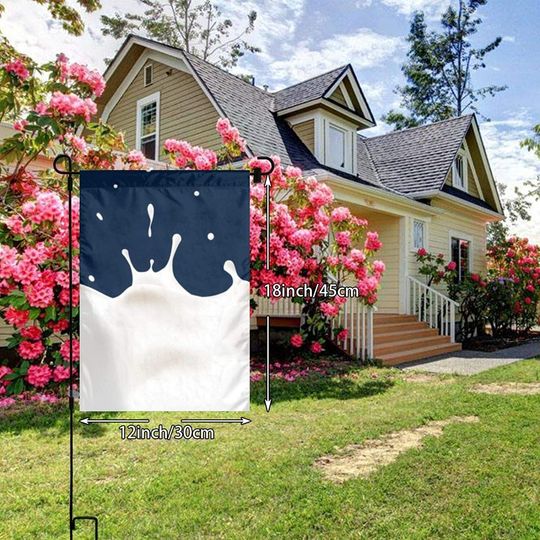 Garden Banner Stylish Milk Flag Suitable for Party Opening Celebration Parade-UV Protection
