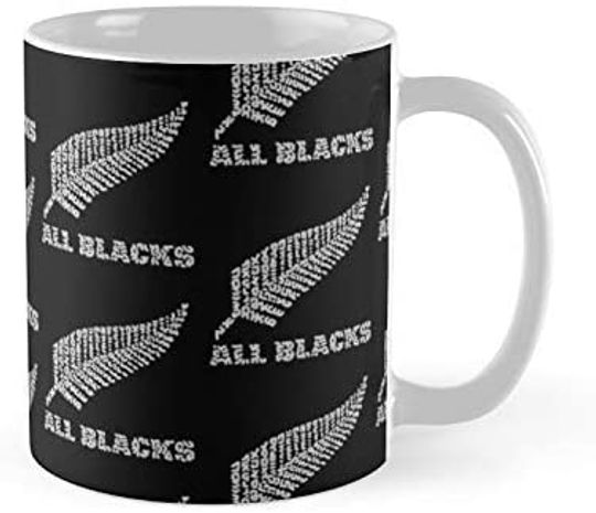 Rugby Team All Black Feather New Zealand Coffee Mug Gift For Friend Lover Mother Father Husband Wife Fans In Mother's Day Father's Day Wedding Anniversary Valentine's Day Birthday