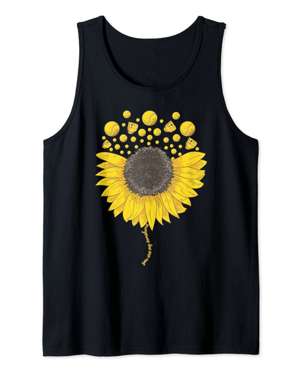 You are my Sunshine Softball Sunflower Cute Softball Lover Tank Top