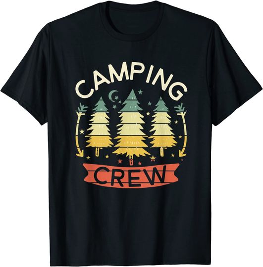 Camping Crew Vintage T-Shirt Family Matching Duo Squad