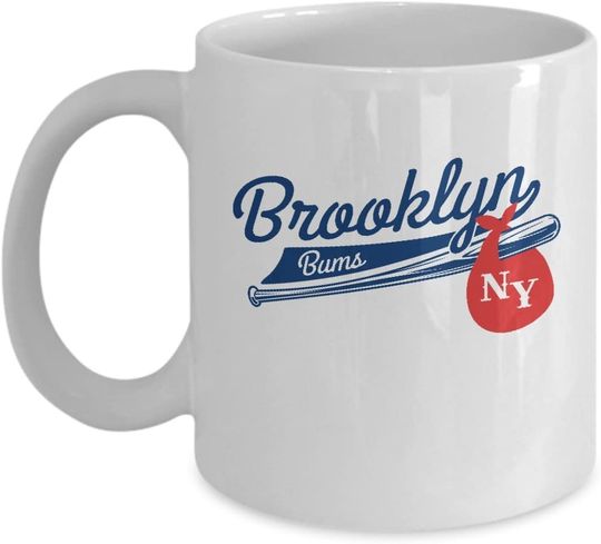 Brooklyn Bums New York Baseball Ceramic Novelty Coffee Tea Mug