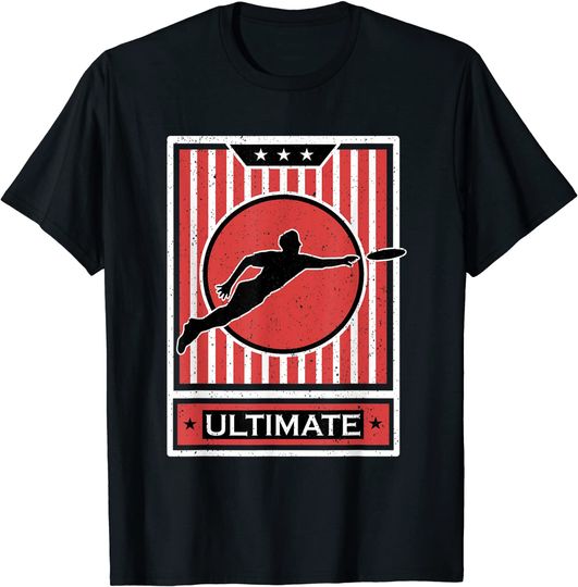 Great Ultimate Frisbee Motif Gift T-Shirt