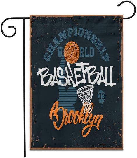 Basketball Brooklyn Garden Flag