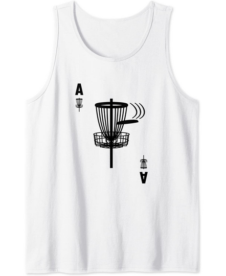 Frisbee Golf Hole In One Ace Card Disc Golf Tank Top