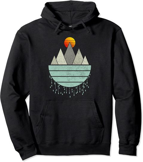 Vintage Mountains Hiking Camping Rock Climbing Camper Gift Pullover Hoodie