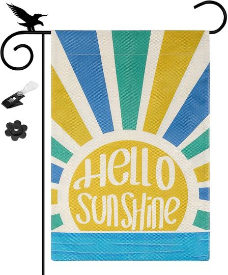 Personalized Hello Sunshine Garden Flag