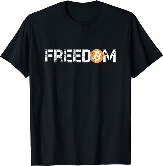 Bitcoin is Freedom Hodl Crypto Currency Trading T-Shirt