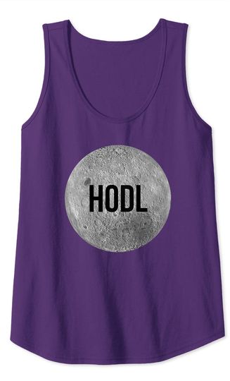 HODL Bitcoin to the Moon meme BTC Tank Top