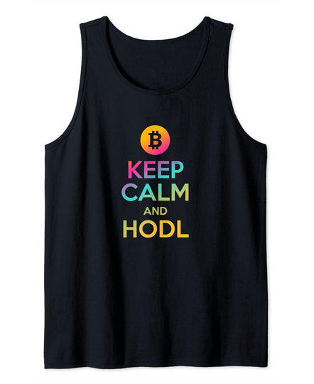 Bitcoin & Crypto - Keep Calm and HODL Tank Top