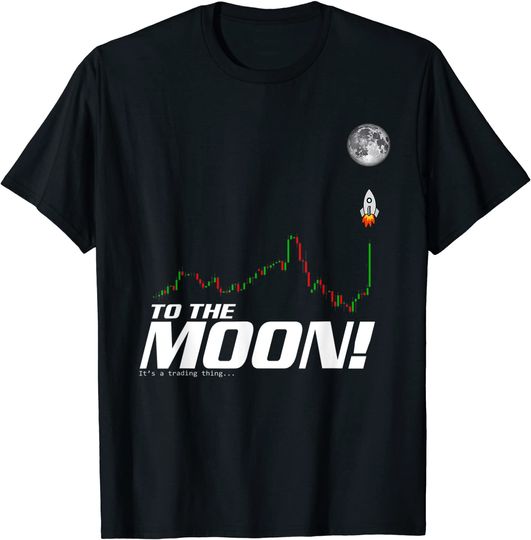 Bitcoin Lovers To The Moon BTC Crypto Trading Men T Shirt
