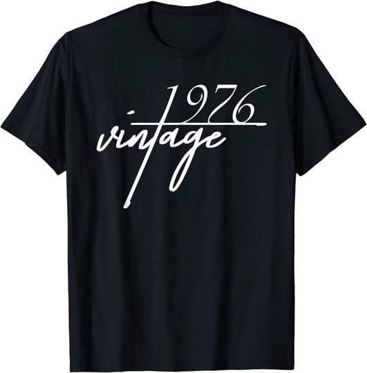 45th Birthday  Vintage 1976 Bday T Shirt