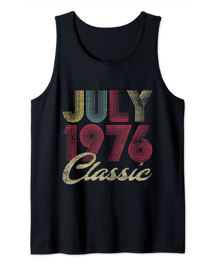 43th Birthday Gifts Year Old - Classic Birthday July 1976 Tank Top