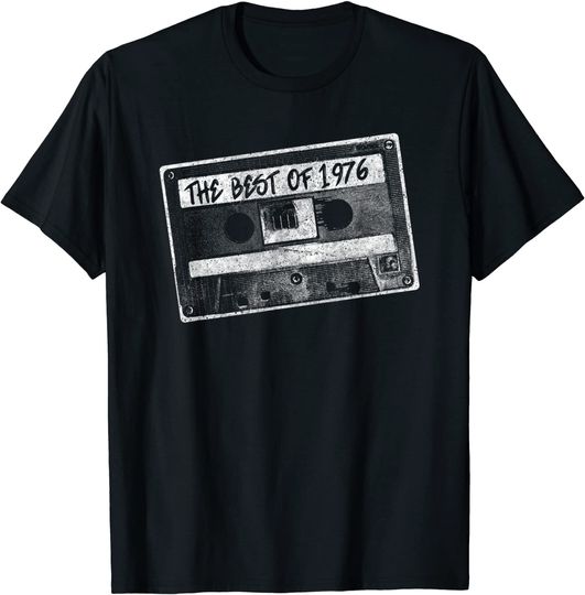Vintage Cassette Tape Shirt Best of 1976 Born Birthday T Shirt