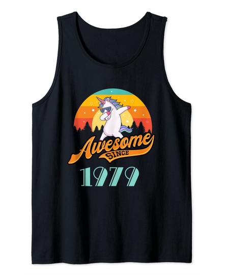 Awesome since 1979 Year of Birth & Birthday Gift Tank Top