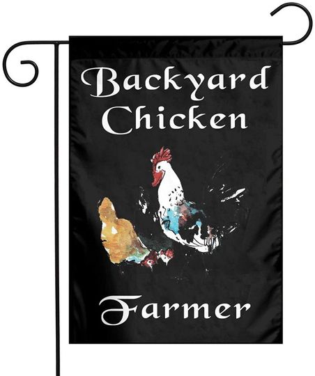 Nandaofeng Backyard Chicken Farmer Chicken Lover Garden Flag Outdoor Yard Porch Patio Banner Flags for Decor