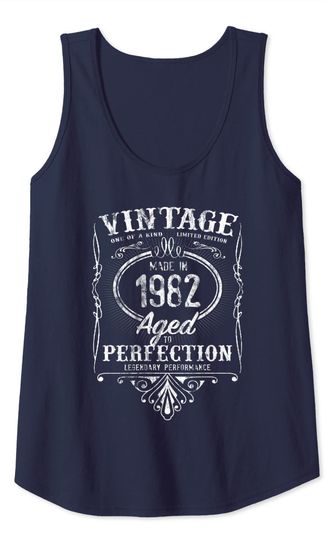 Vintage Made In 1982 Classic 39th Birthday Tank Top