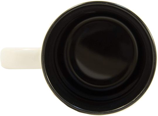 Ceramic Mug Tea Cup. THE DUDE ABIDES, LEBOWSKI. Microwave/Dishwasher Safe. Designed & Printed in Austin, Texas.