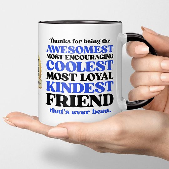 Coffee Mug For Best Friend - Birthday, Anniversary Tea Cup Gift For Men, Women. For Him, Her. Friendship For Bestie, Boyfriend, Girlfriend, Husband, Wife. I Love You. Gift of Appreciation, Thank You.