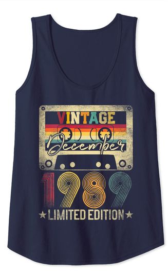 December 1989 31st Birthday Gift Limited Edition Vintage Tank Top