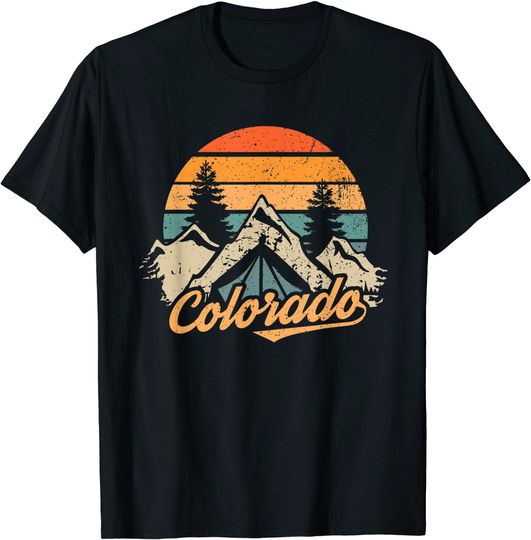 Colorado Tee - Retro Vintage Mountains Nature Hiking T-Shirt