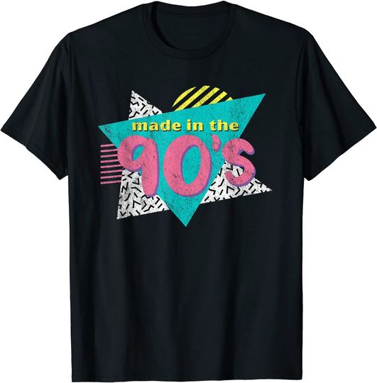 Made In The 90's Retro Vintage 1990's Birthday T Shirt