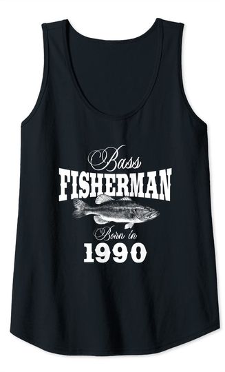 31 Year Old Fisherman: 1990 31st Birthday Fishing Tank Top