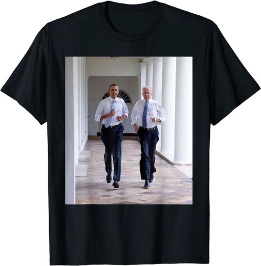 Barack Obama Joe Biden Running Democratic Election Gift T-Shirt