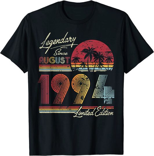 Legendary Since August 1994 26th Birthday T Shirt
