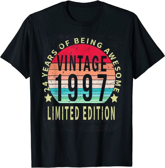 24 Year Old Gifts Vintage 1997 Limited Edition T Shirt