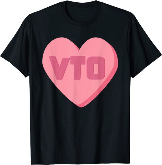Heart Valentines Day Candy Swagazon Associate Coworkers T-Shirt