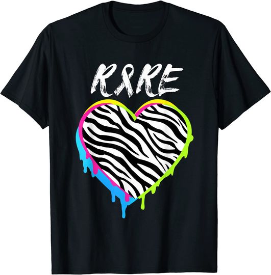 Rare Disease Day 2021 - Rare Fighter, Dripping Zebra Heart T-Shirt