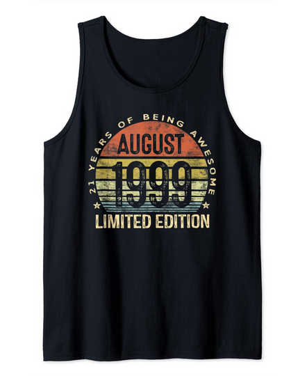 August 1999 Limited Edition 21st Birthday Tank Top