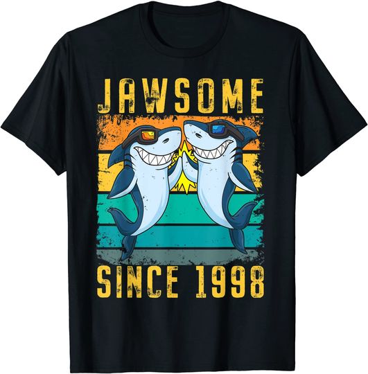 23th Birthday Shark 23 Year Old Jawsome Since 1998 T Shirt