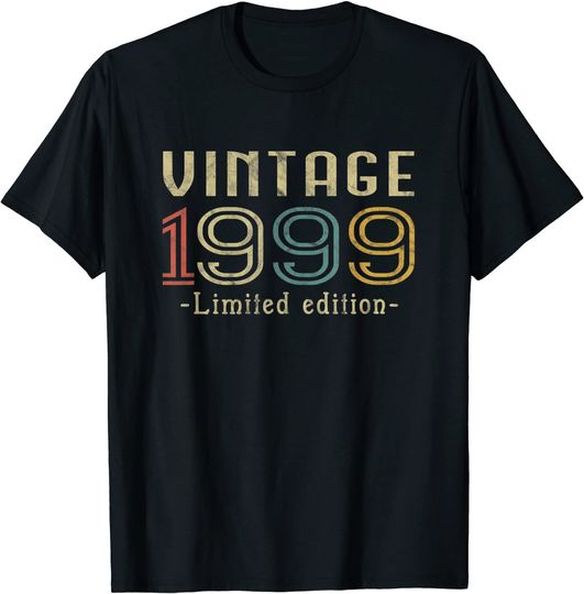 Vintage 1999 21st Birthday 21 Years Old T Shirt