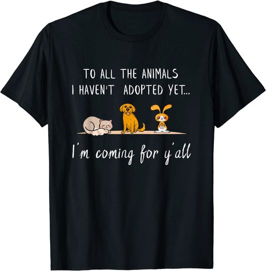 Animal Adoption - Sweet Animal Rescue Adopt T-Shirt