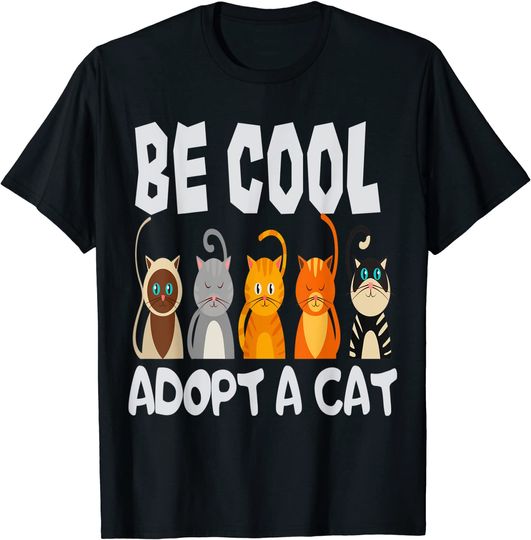 Adopt A Cat Animal Shelter Cat Rescue T-Shirt