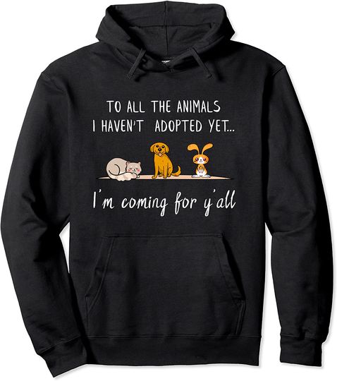Animal Adoption - Sweet Animal Rescue Adopt Pullover Hoodie