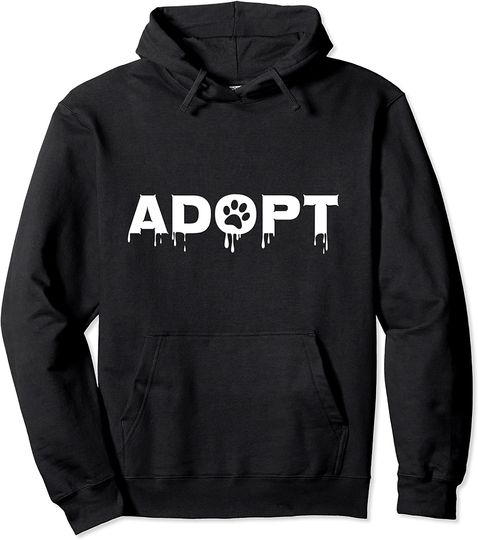 Adopt and Rescue Dog and Cat For Animal Lover Pullover Hoodie