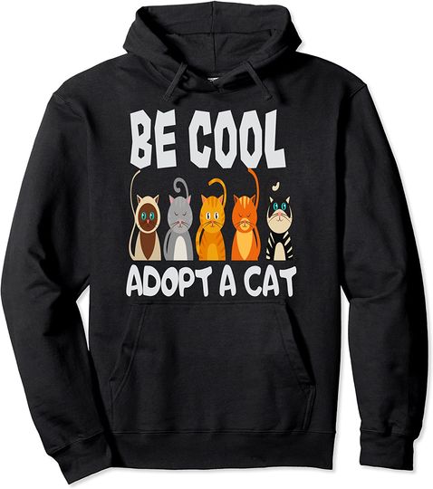 Adopt A Local Cat Support Animal Shelter Pullover Hoodie