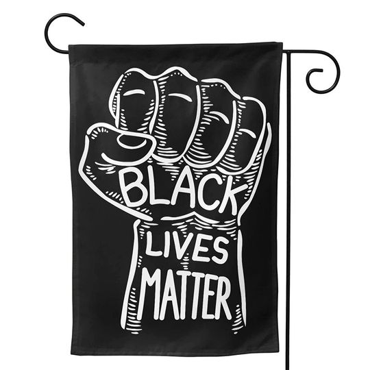 Black Lives Matter Blm Welcome Garden Flag