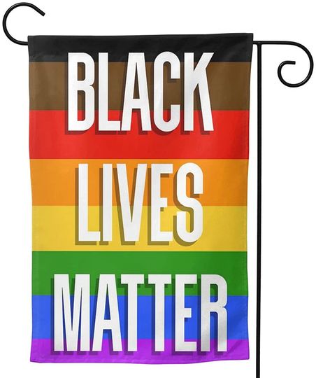 Afusvoe BLM Garden Black Lives Matter Garden Flag