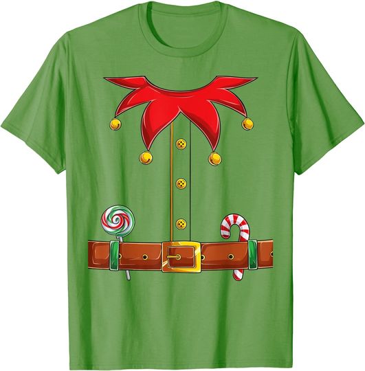Christmas ELF Costume Fun ELF Suit Xmas T-Shirt