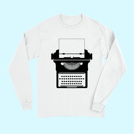 Typewriter Long Sleeves Cool Funny Long Sleeves