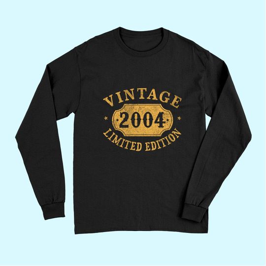 2004 17 years old 17th Birthday, Anniversary Gift Limited Long Sleeves