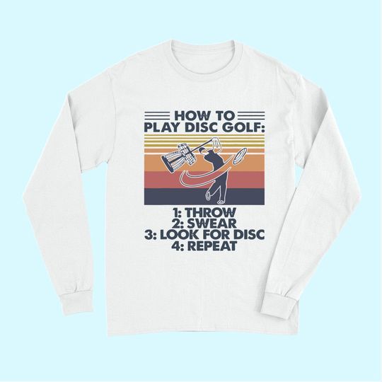 disc golf tee Long Sleeves for men funny disc golf Long Sleeves women Long Sleeves