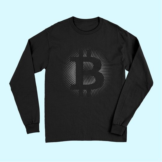 Bitcoin Logo - Hodl Crypto Currency BTC Apparel Gift Long Sleeves