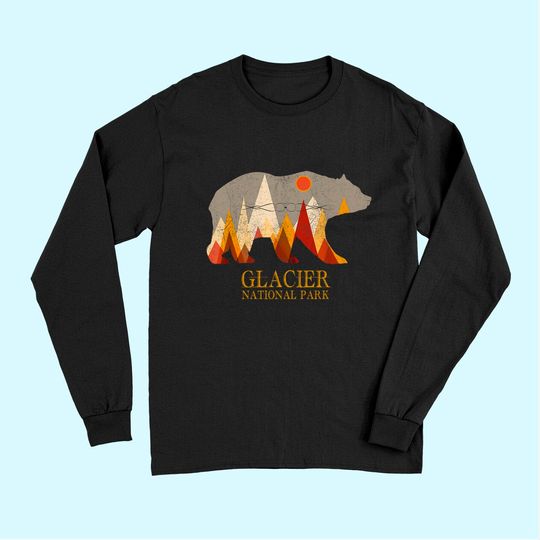 Glacier National Park Grizzly Bear Montana Long Sleeves