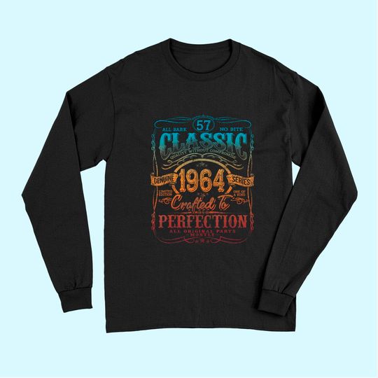 Vintage 1964 Limited Edition Gift 57 years old 57th Birthday Long Sleeves