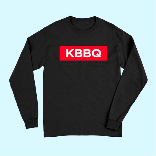 Korean Barbecue KBBQ BBQ Box Red Logo Asian Food Lover Spicy Long Sleeves